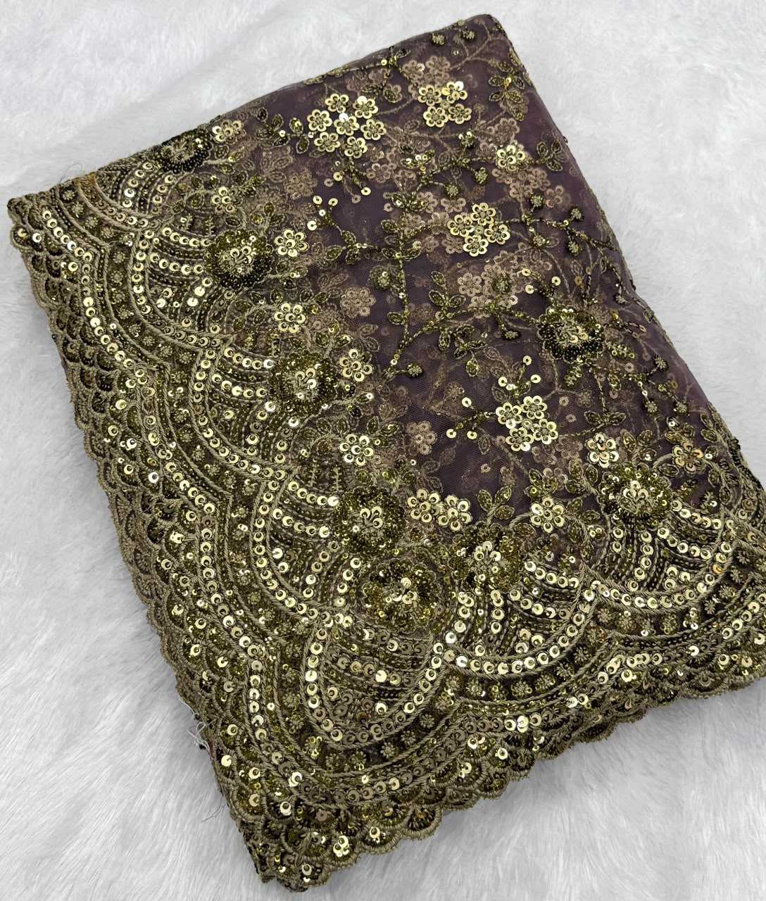 Butterfly Net Sequence Saree