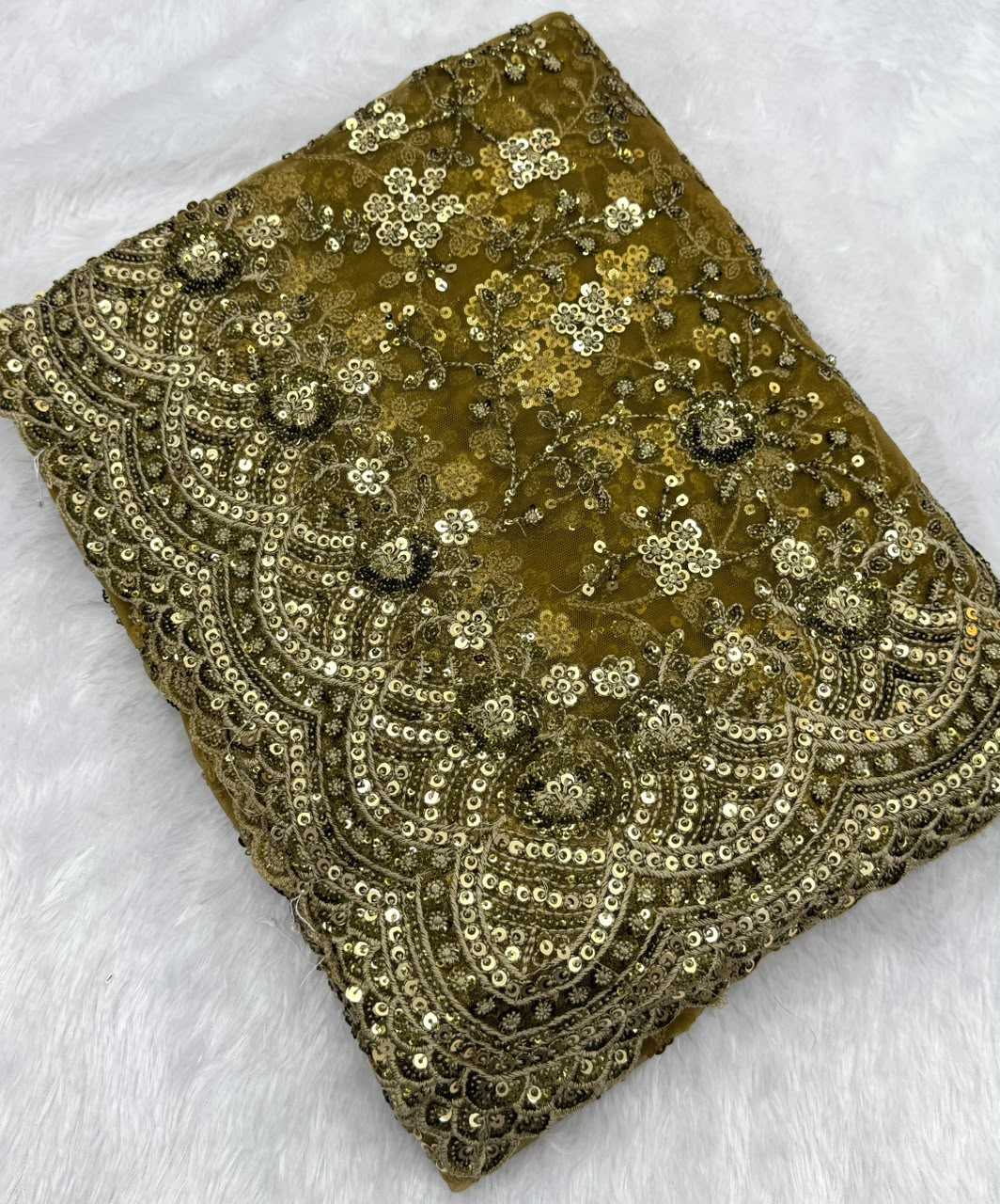 Butterfly Net Sequence Saree