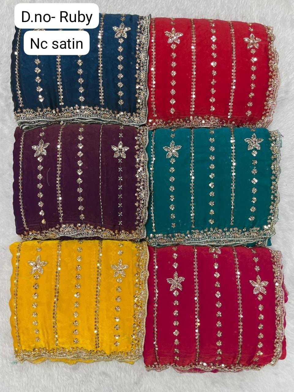 Satin Designer Saree