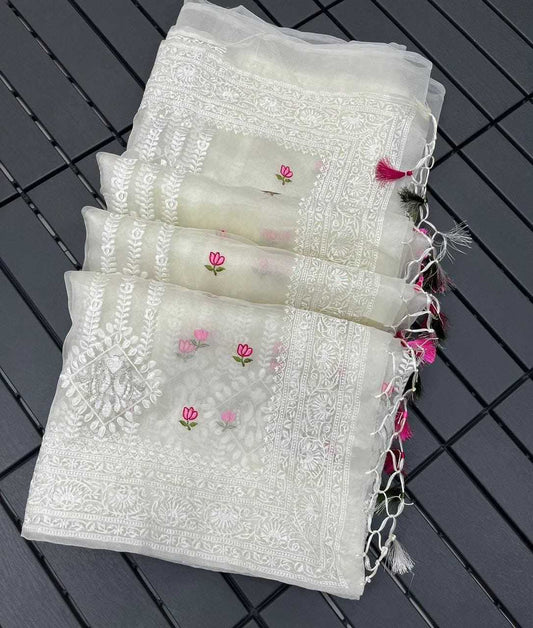Organza Fancy Saree