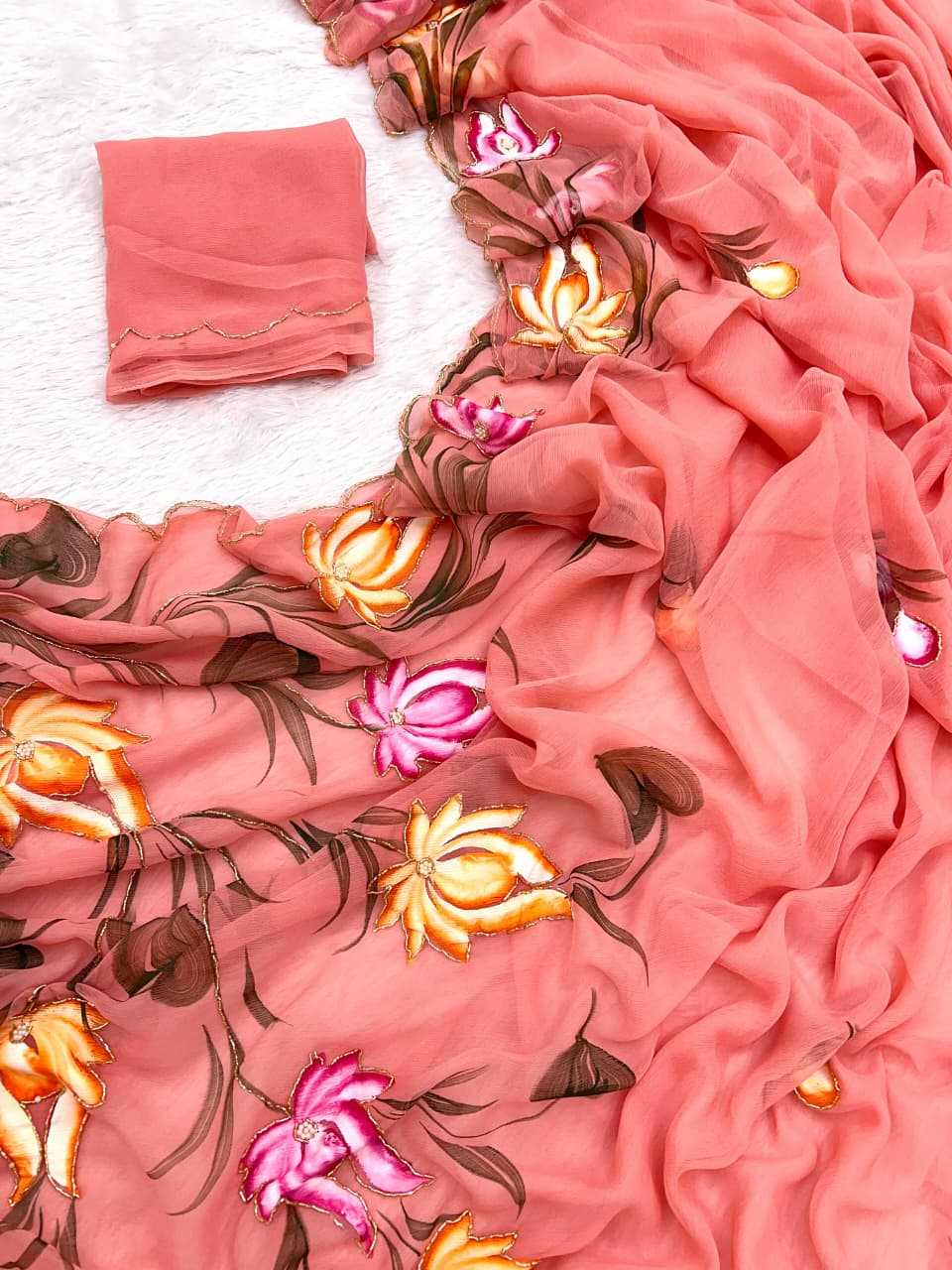 Pure Soft Shiffon Fancy Saree