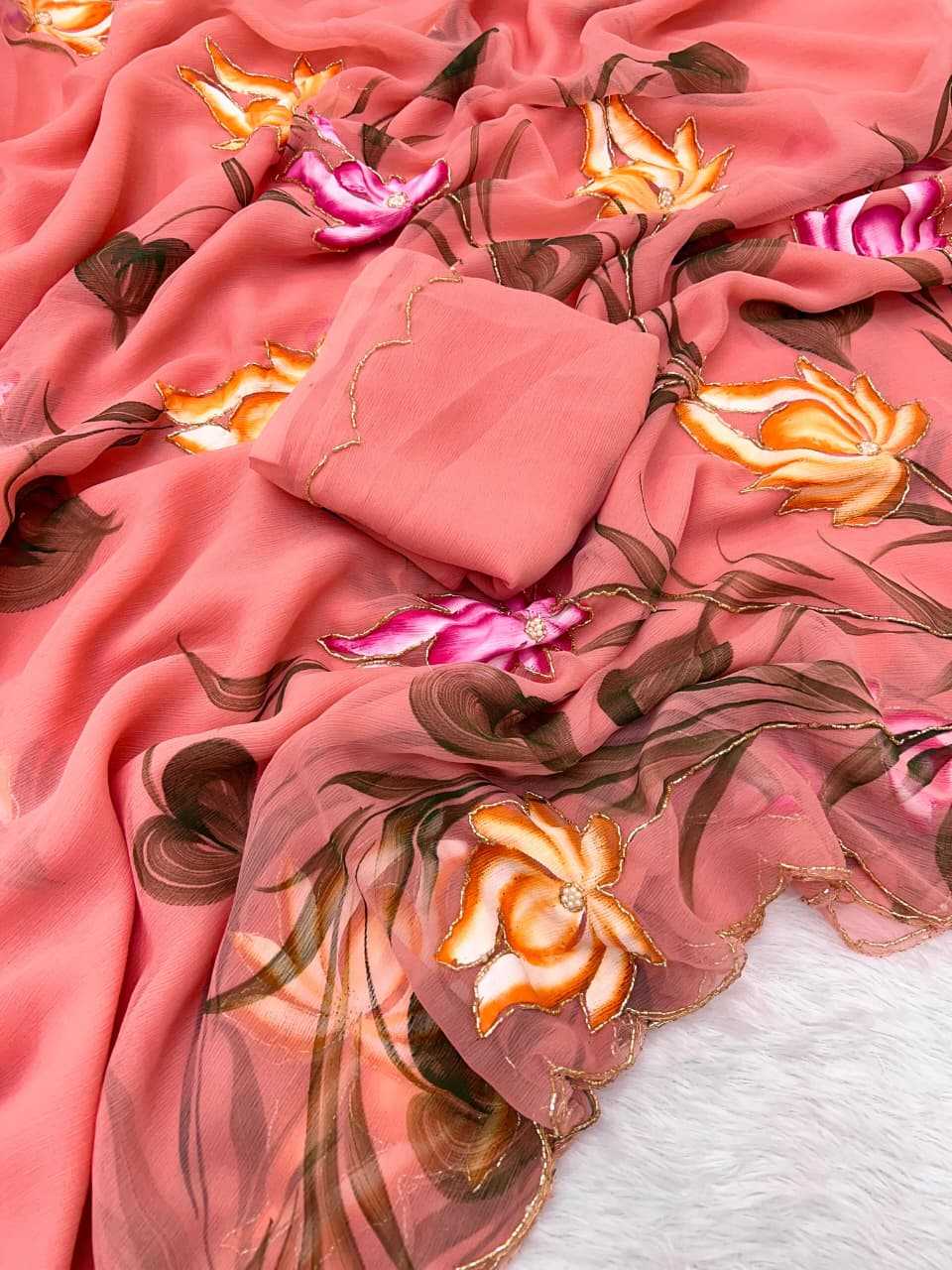 Pure Soft Shiffon Fancy Saree
