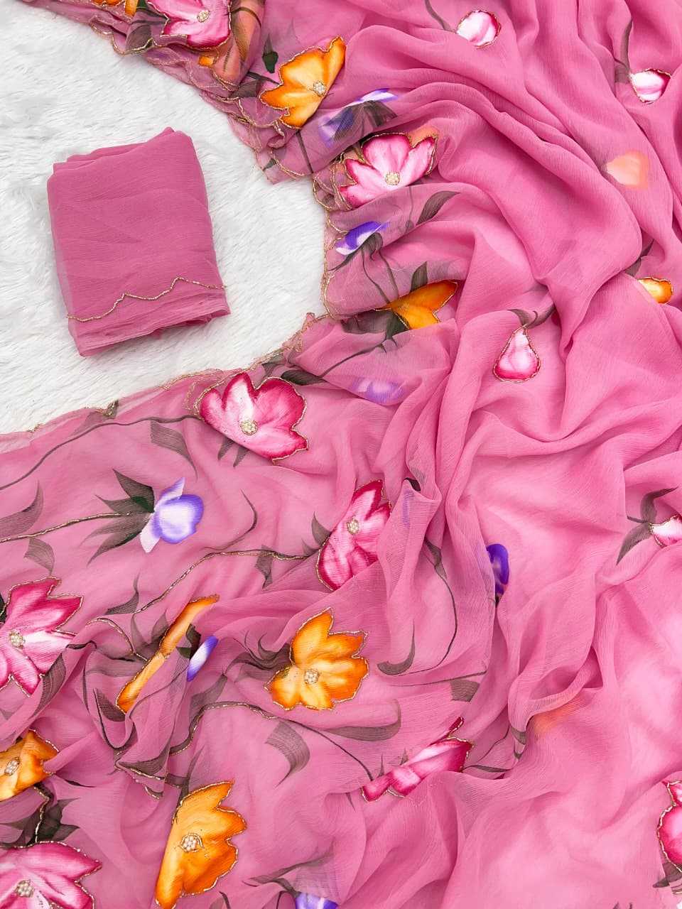 Pure Soft Shiffon Fancy Saree
