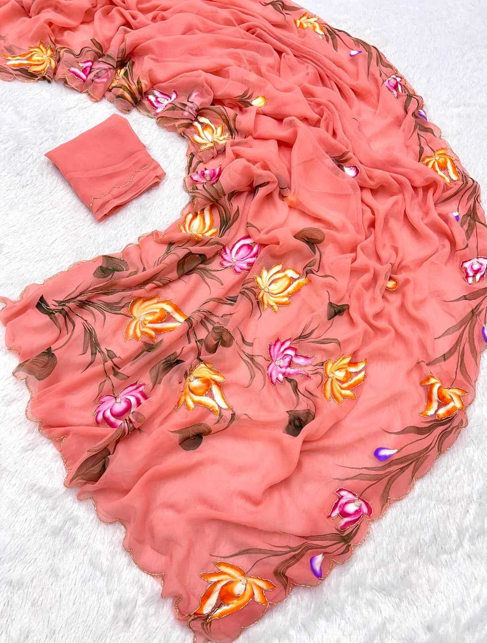 Pure Soft Shiffon Fancy Saree