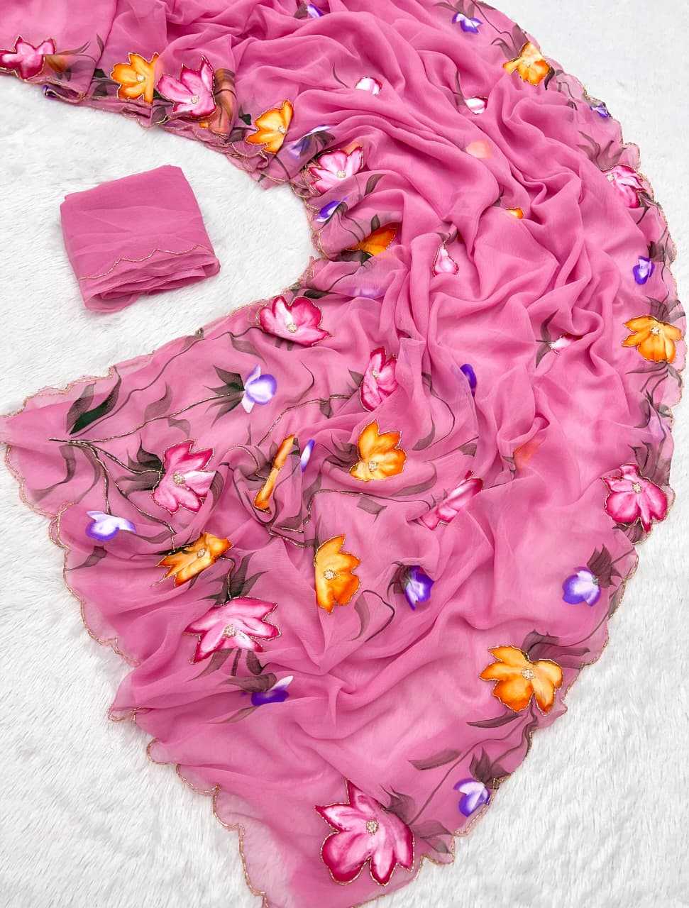 Pure Soft Shiffon Fancy Saree