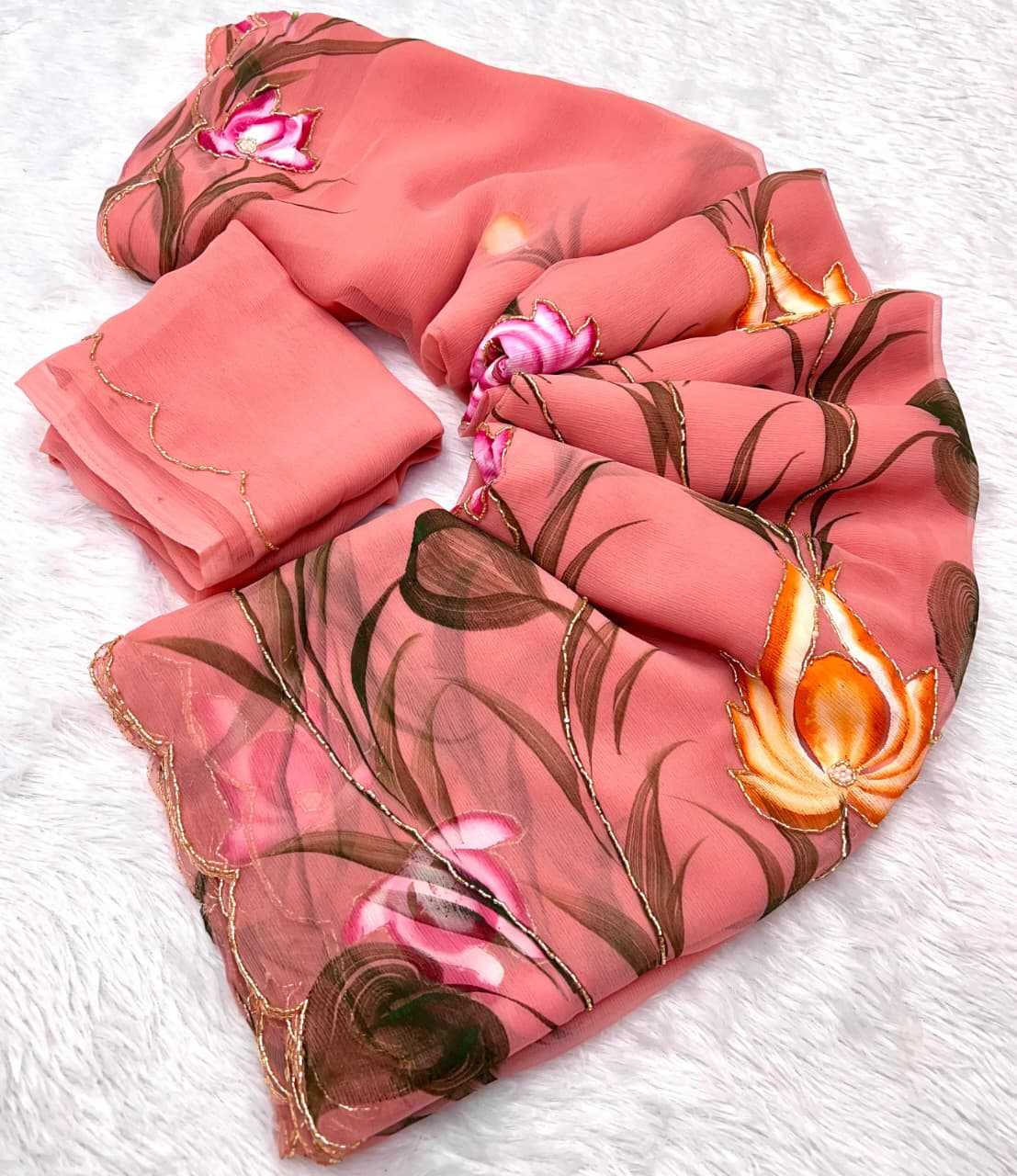 Pure Soft Shiffon Fancy Saree