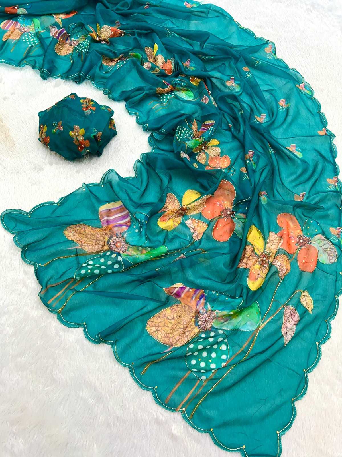 Tabby Silk Party Wear Saree
