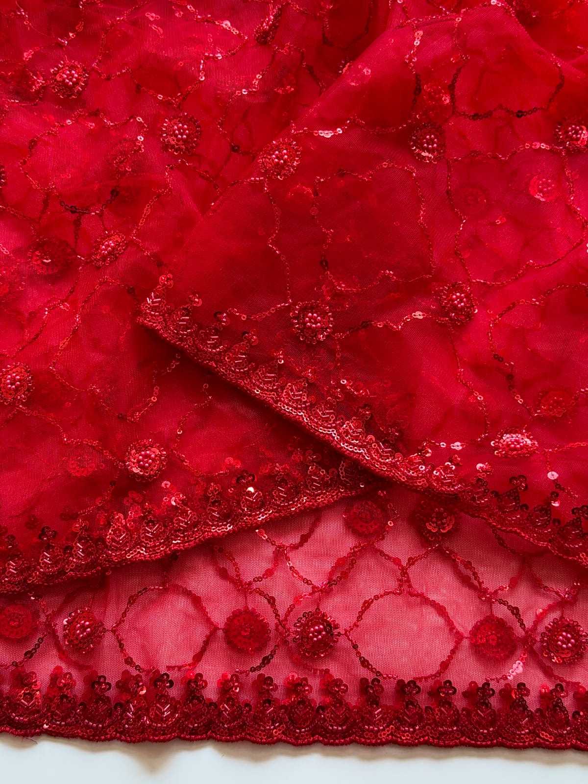 Aadhira Soft Net Sequence Saree