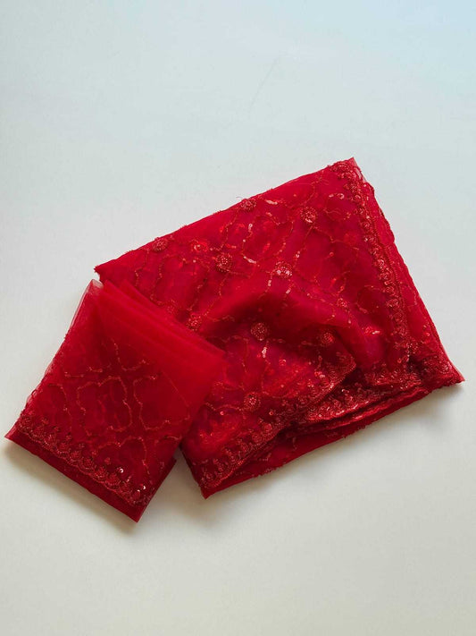 Aadhira Soft Net Sequence Saree
