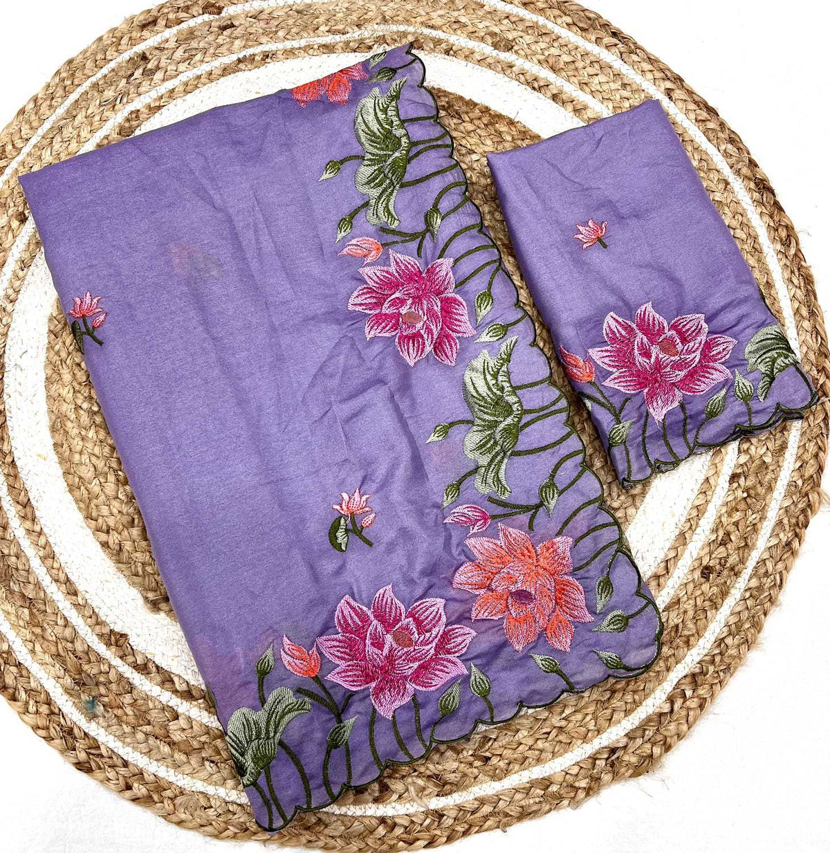 Aanya Tussar Silk Saree in Lavender