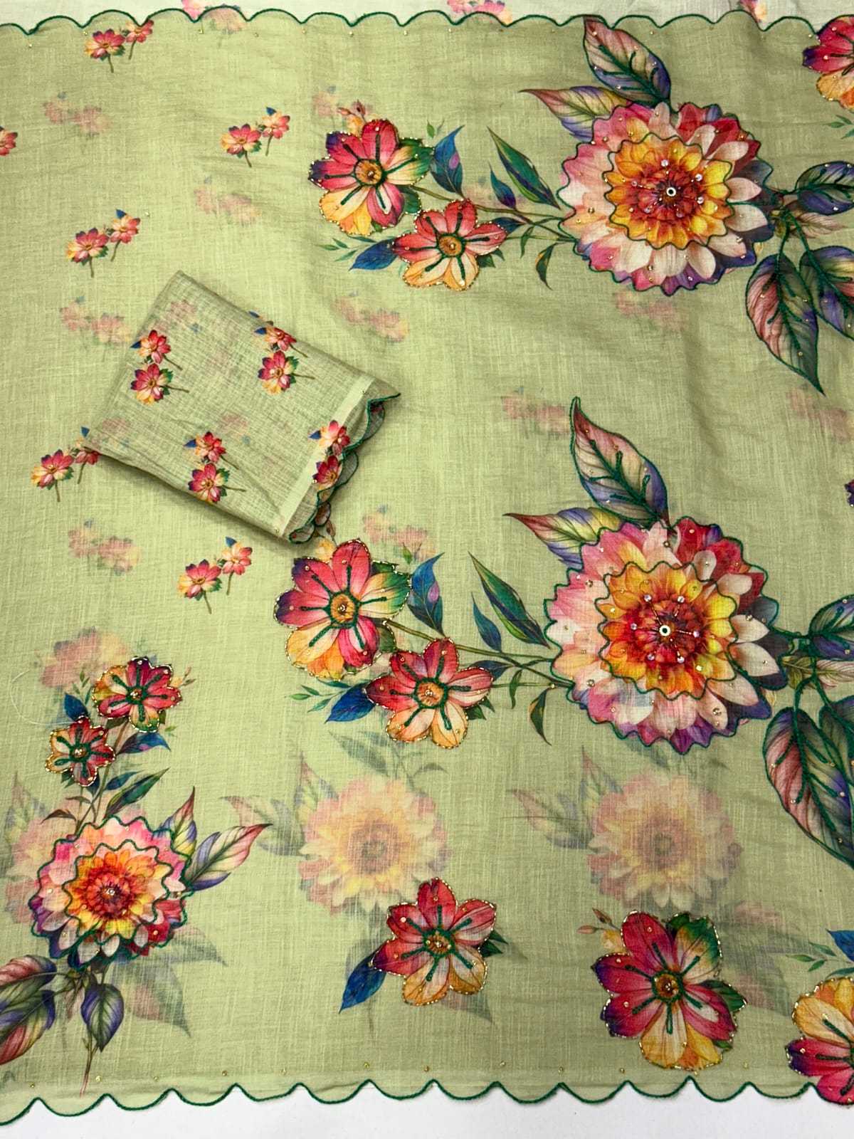 Aaradhya Soft Cotton Printed Saree JT-148801
