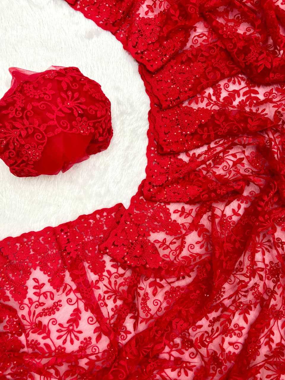 Aarohi Soft Net Designer Saree