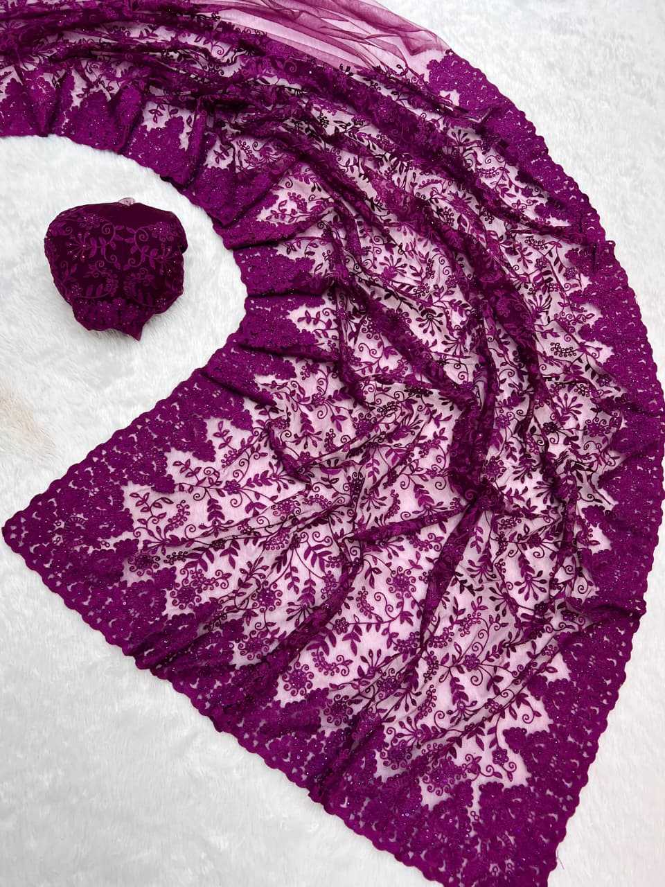 Aarohi Soft Net Designer Saree