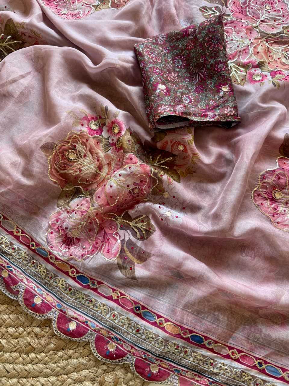 Aarohi Tabby Silk Soft Saree