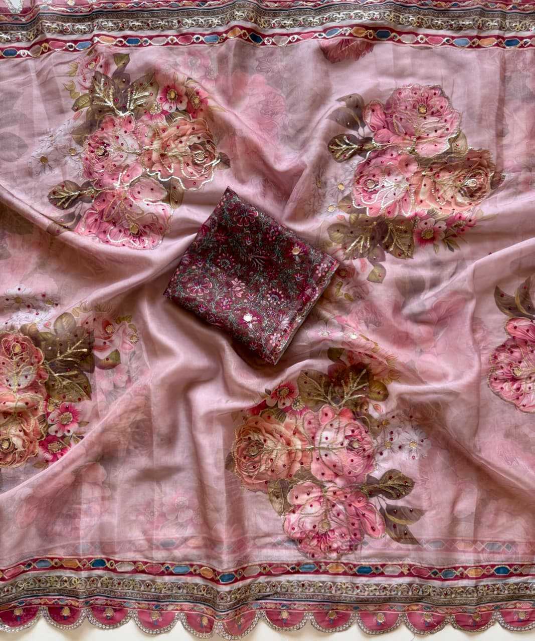 Aarohi Tabby Silk Soft Saree