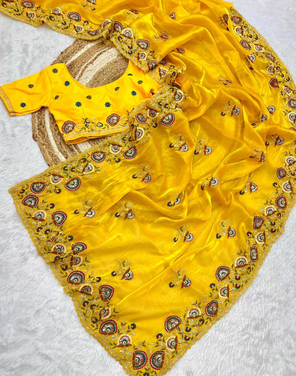 Aditi Satin Sequence Saree
