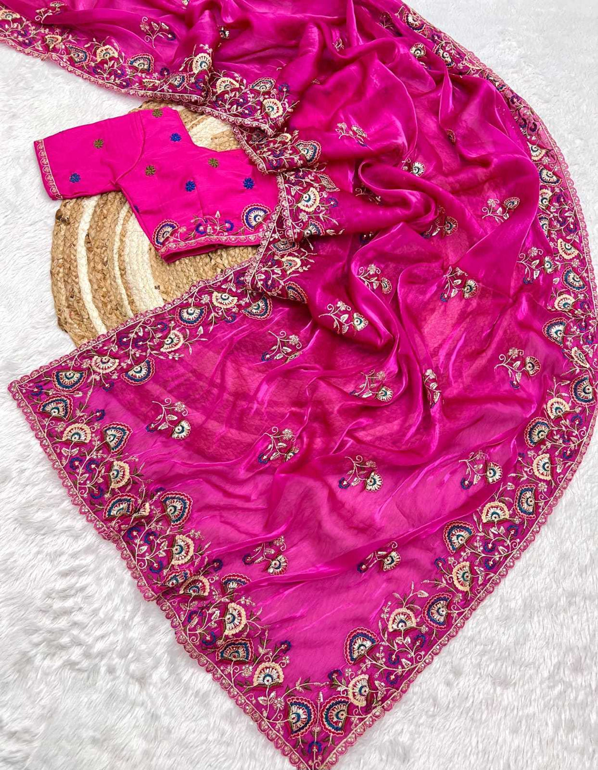 Aditi Satin Sequence Saree