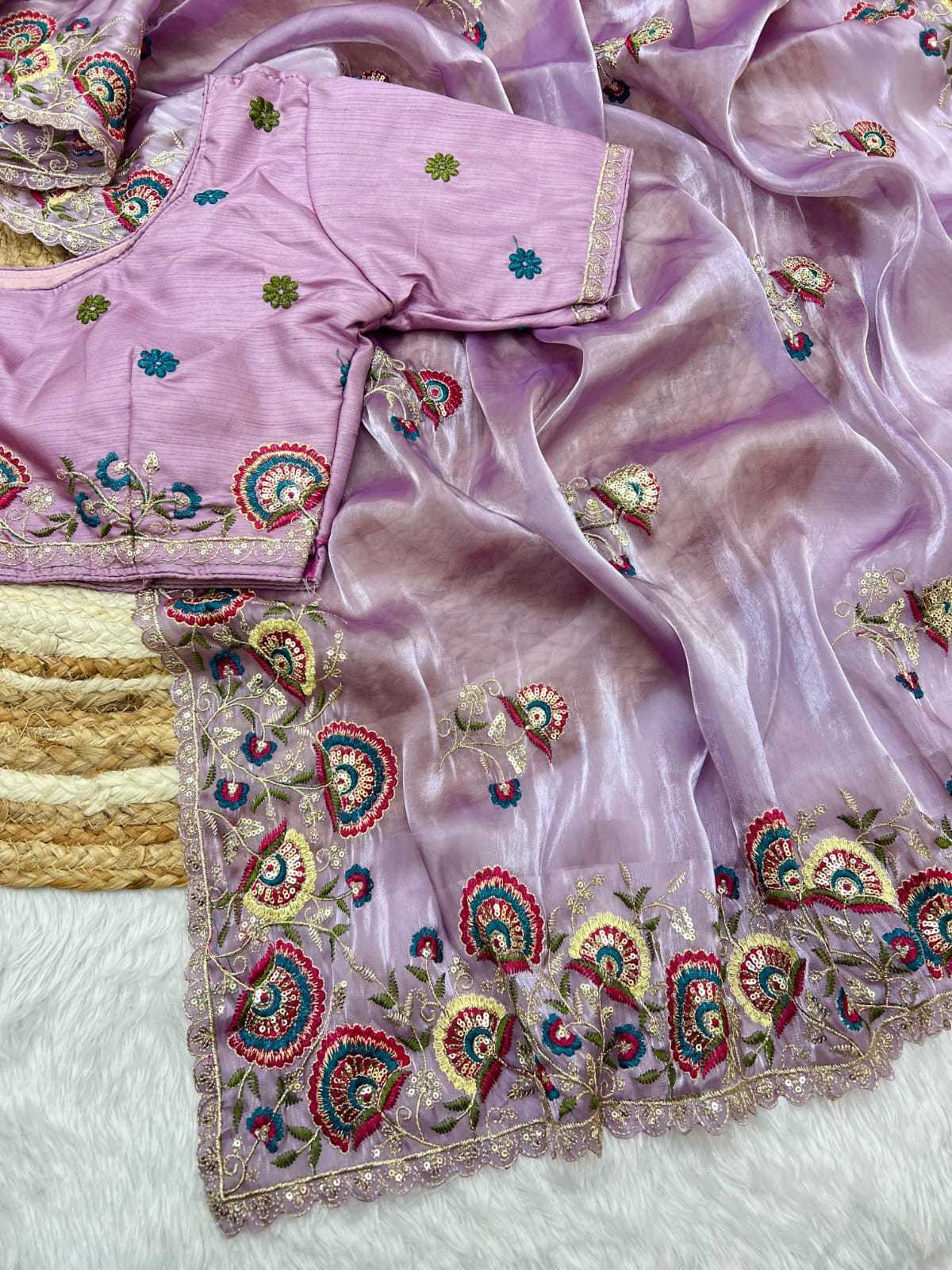Aditi Satin Sequence Saree