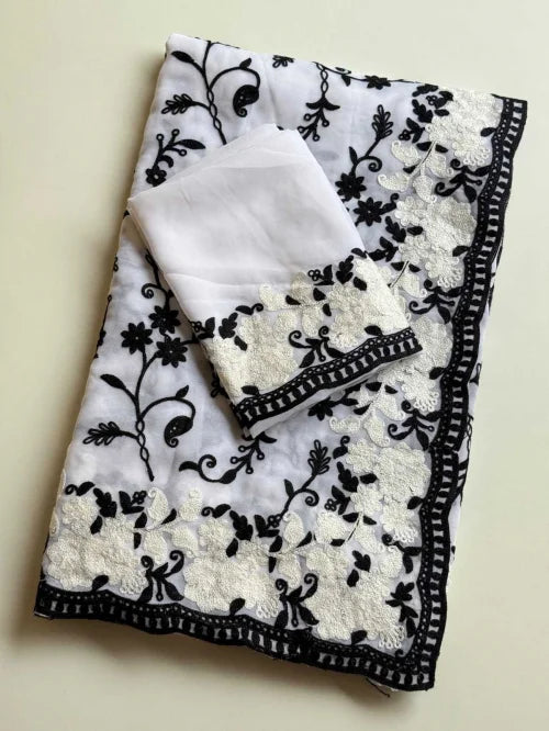 Aditi Soft Cotton Georgette Saree