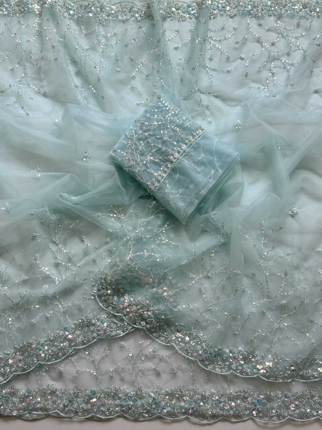Aditi Soft Net Sequin Saree