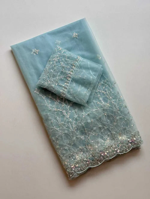 Aditi Soft Net Sequin Saree