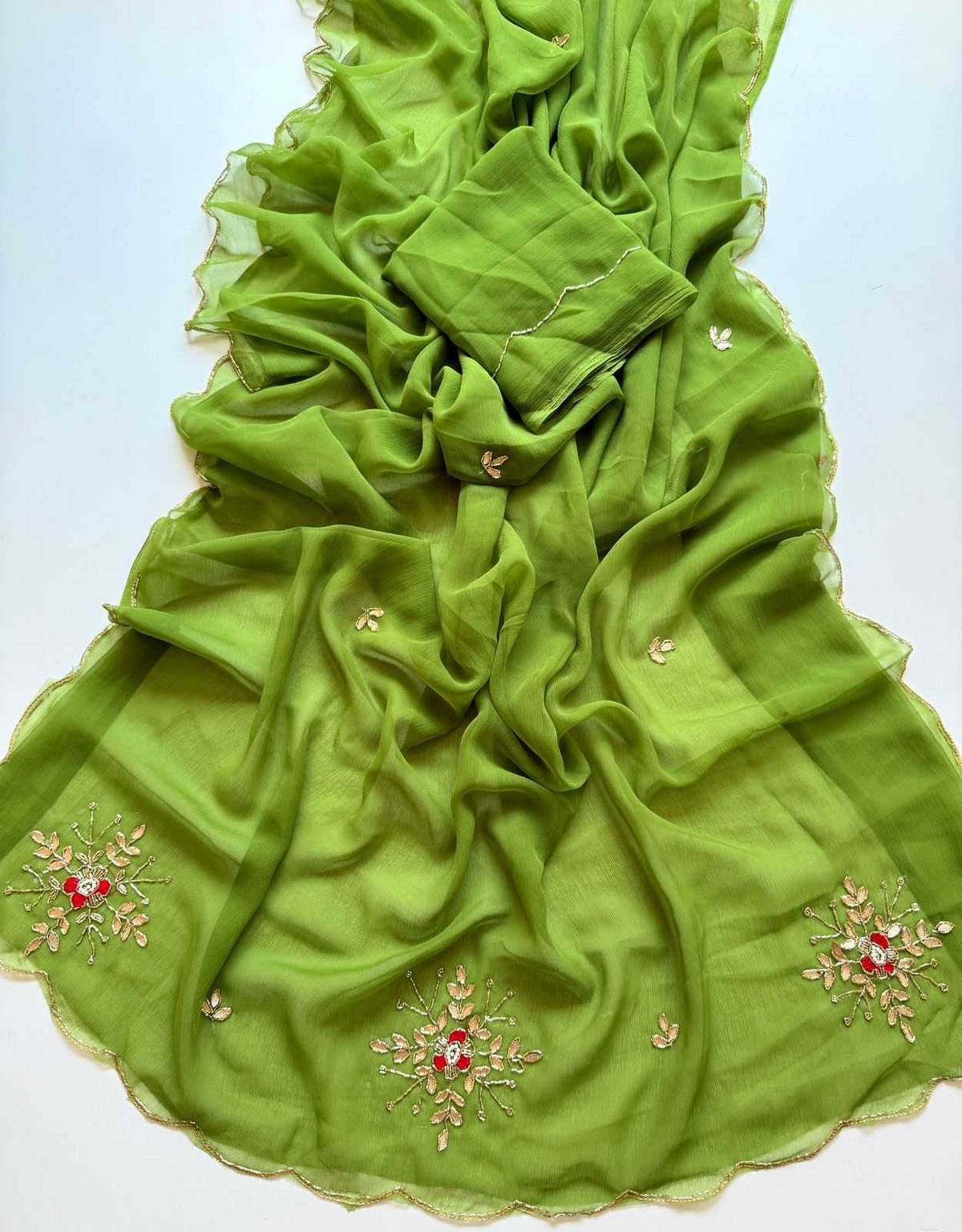 Advika Pure Chiffon Saree