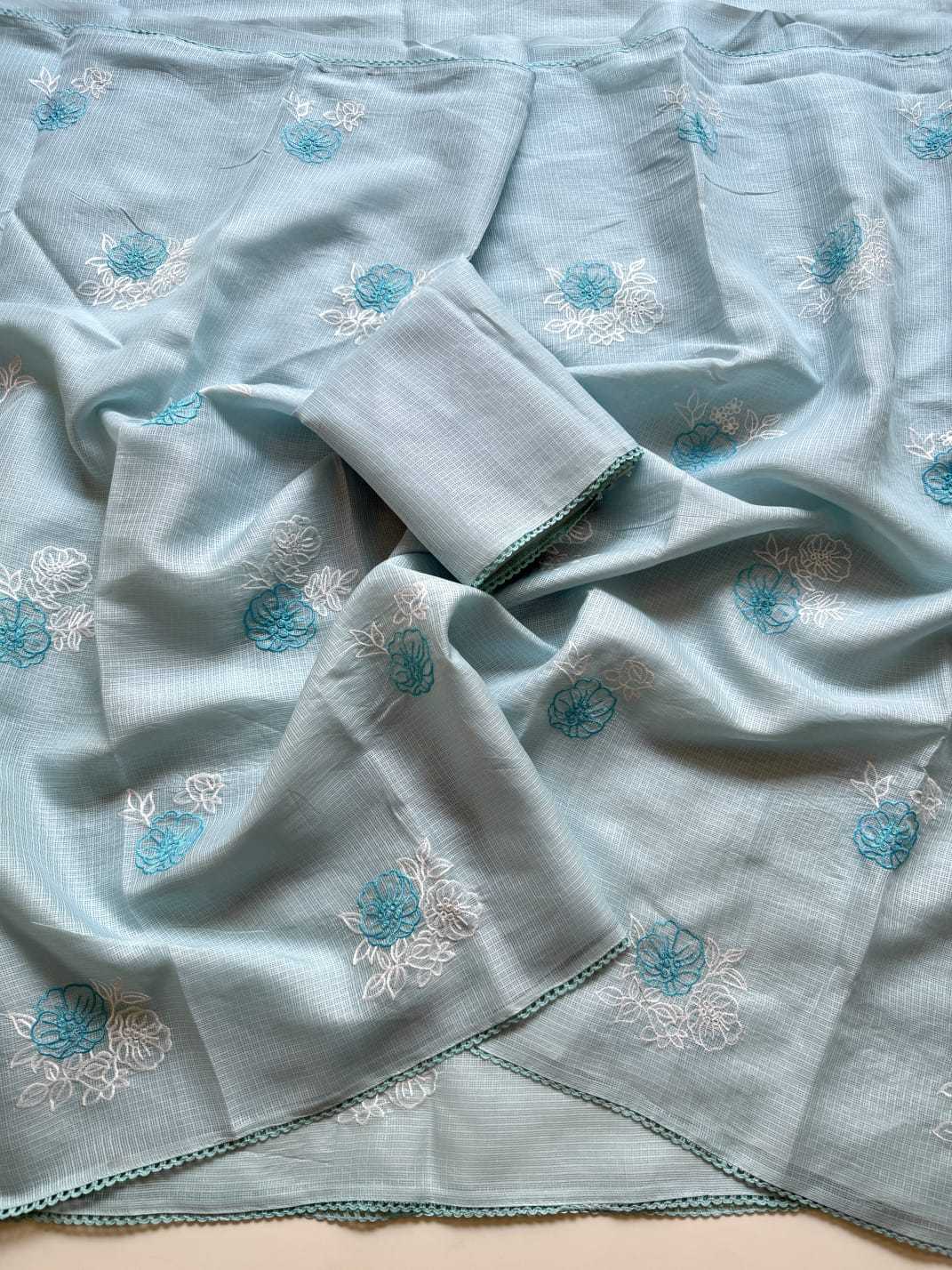 Amoli Kota Silk Kora Saree