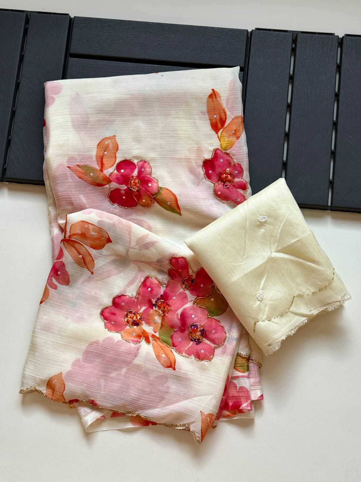 Gauri Chinon Silk Soft Saree
