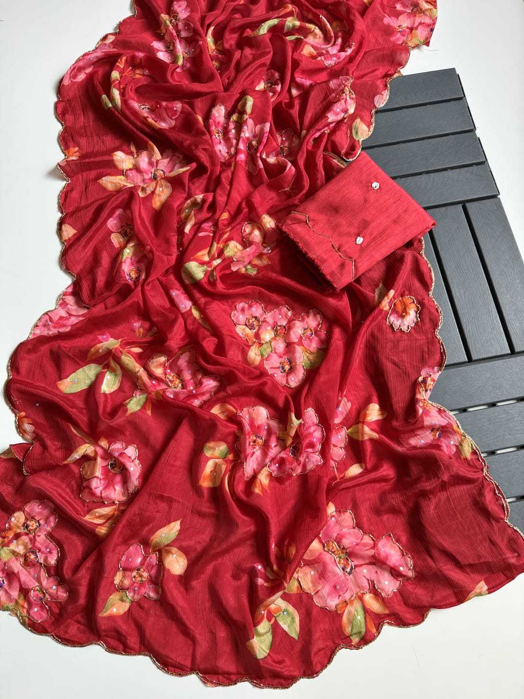 Gauri Chinon Silk Soft Saree