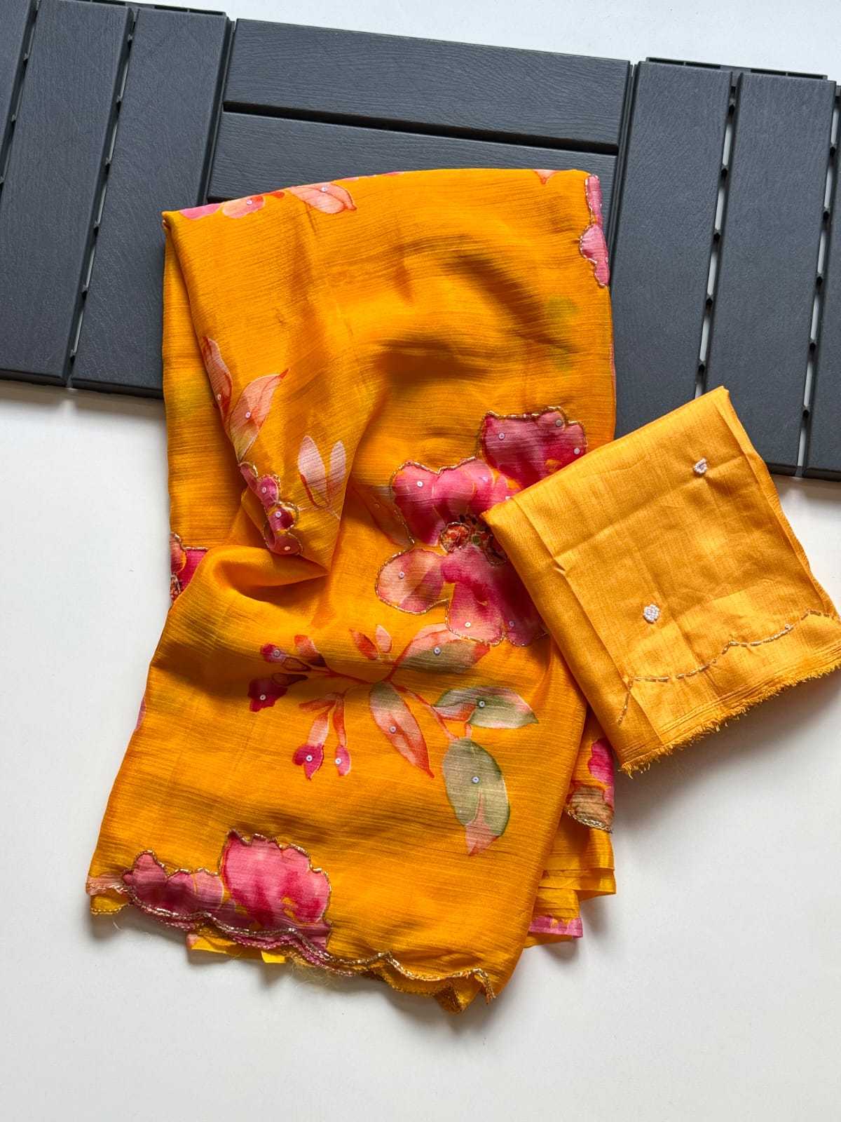 Gauri Chinon Silk Soft Saree