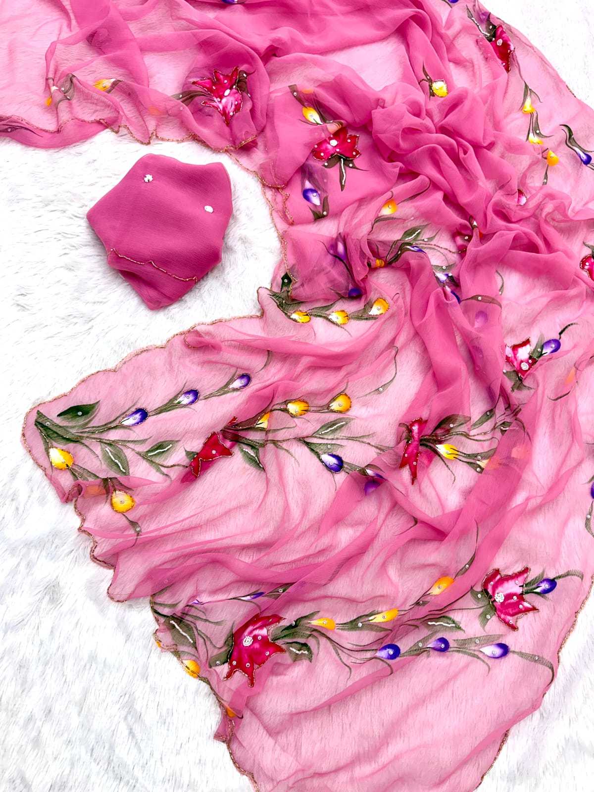 Geet Pure Chiffon Saree