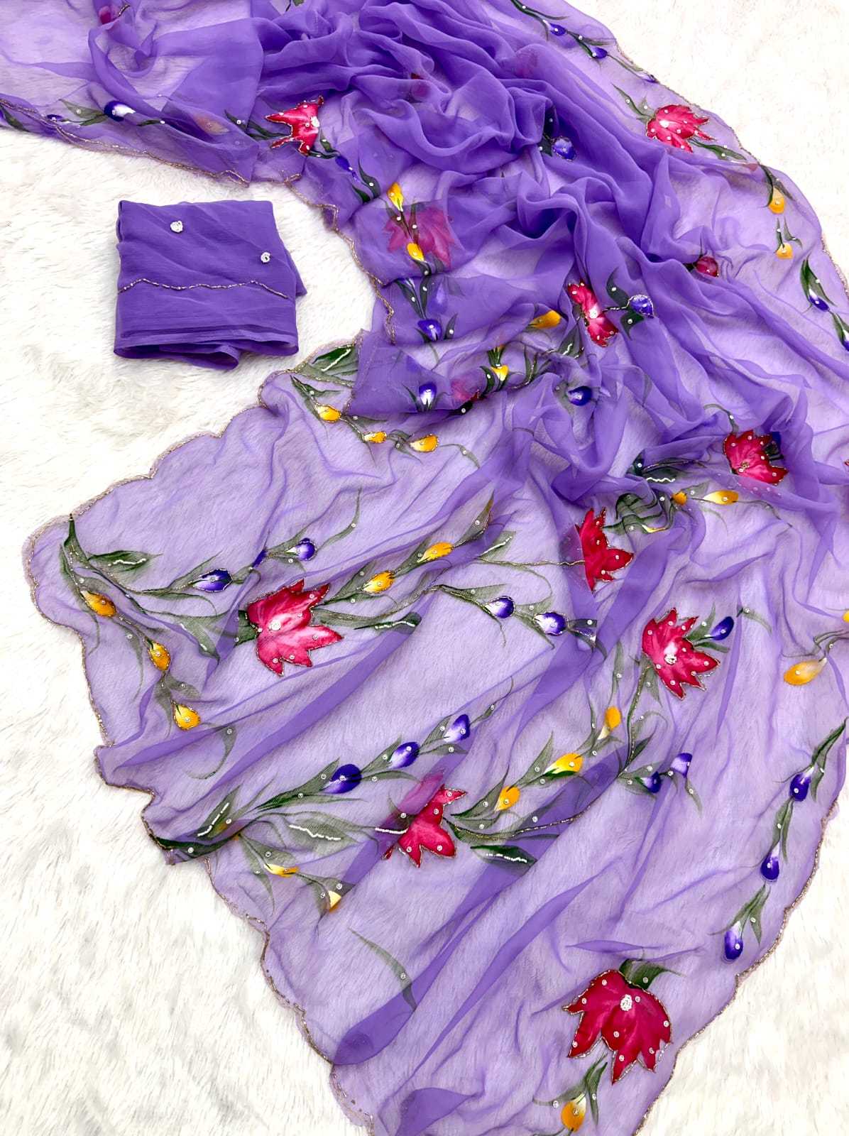 Geet Pure Chiffon Saree