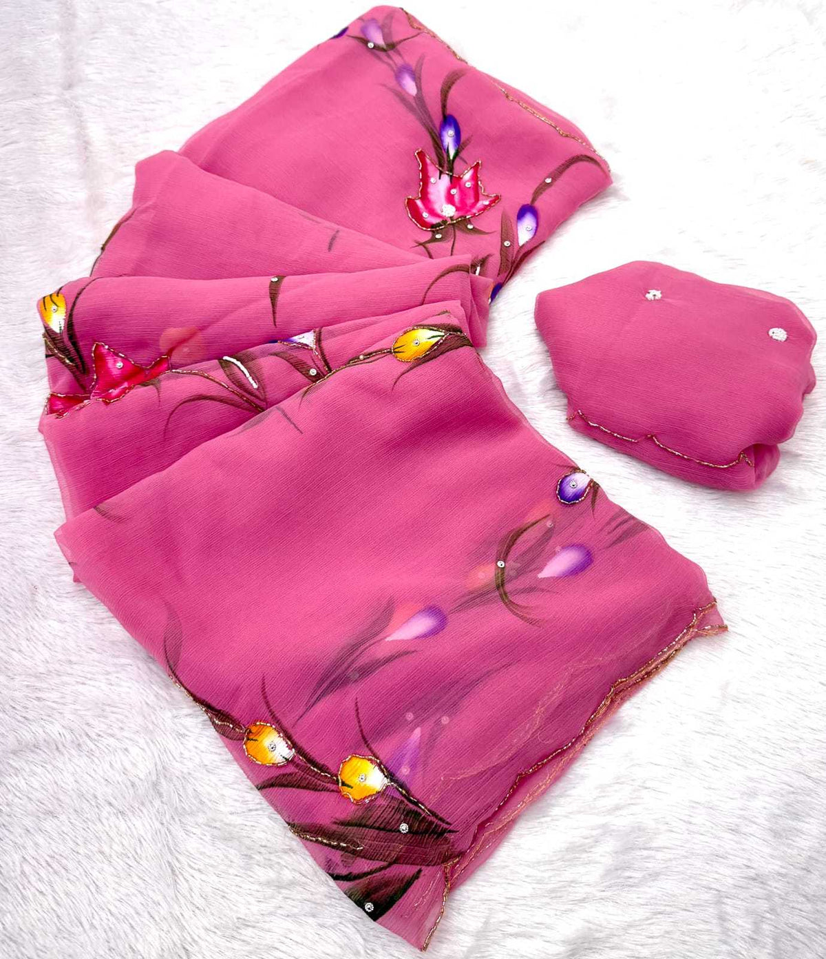 Geet Pure Chiffon Saree