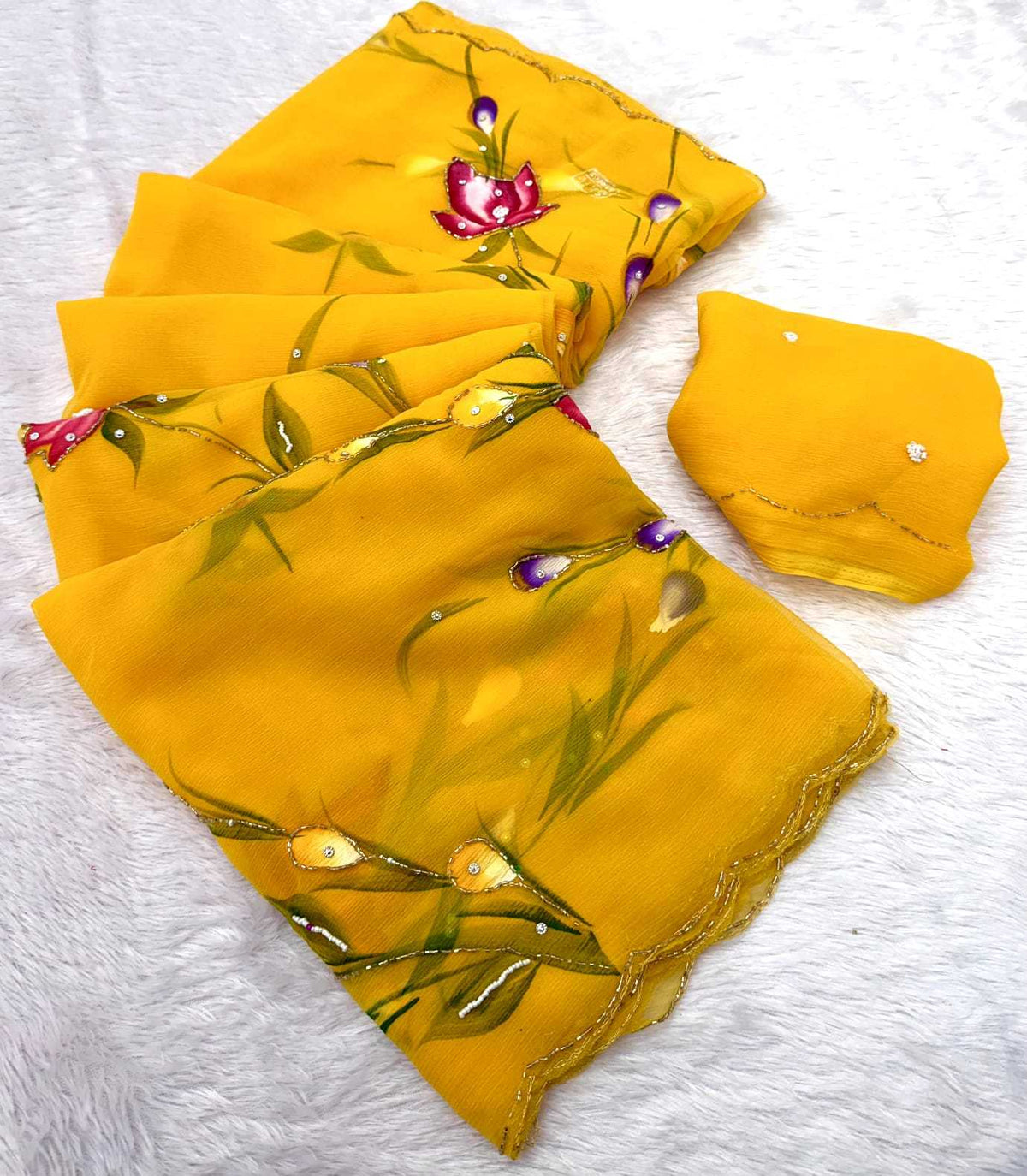 Geet Pure Chiffon Saree