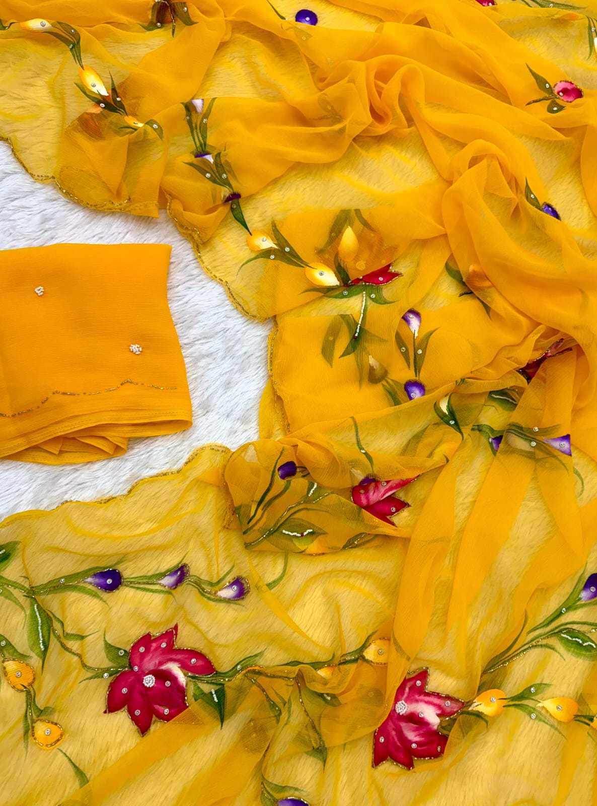 Geet Pure Chiffon Saree