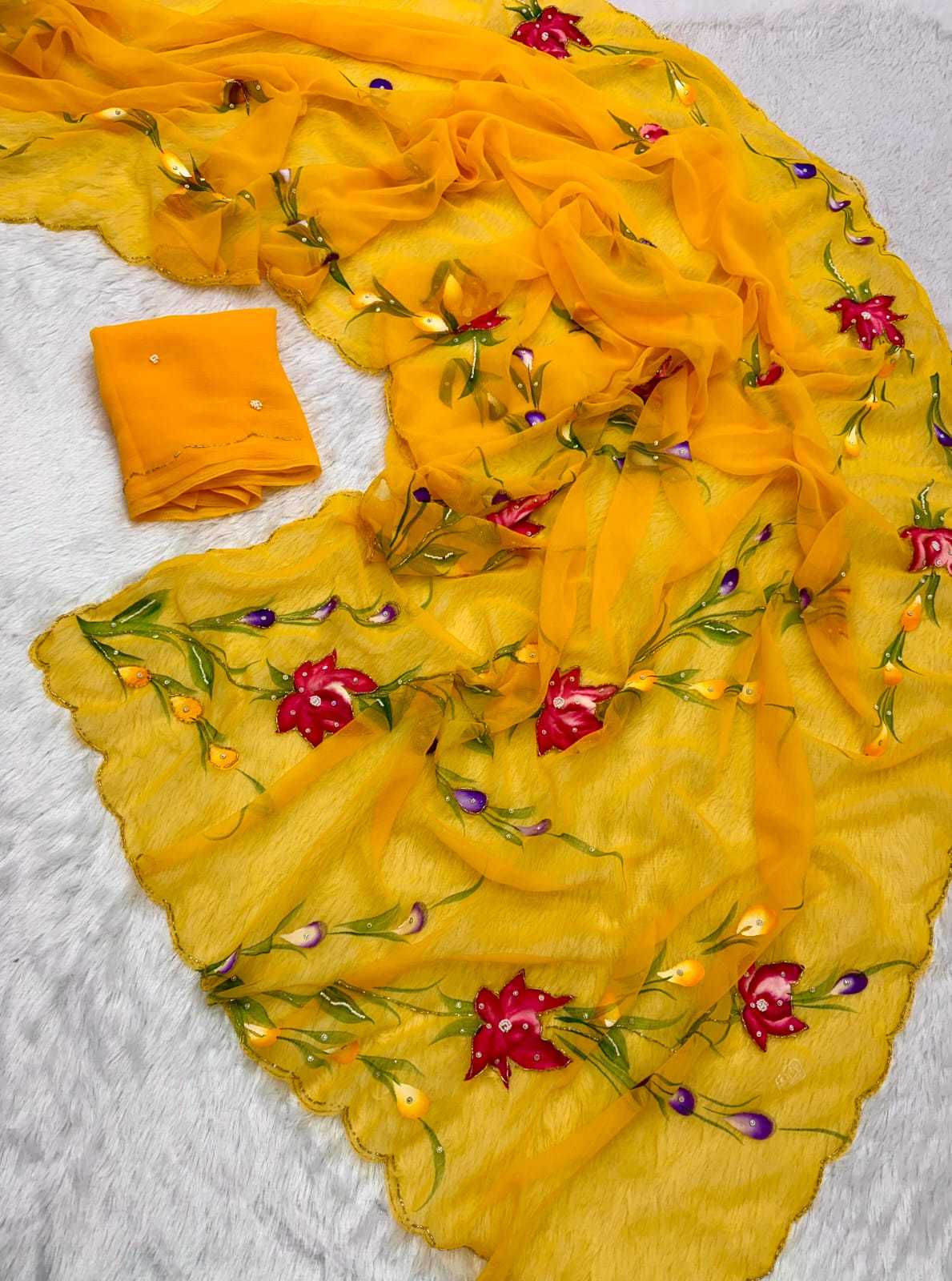 Geet Pure Chiffon Saree