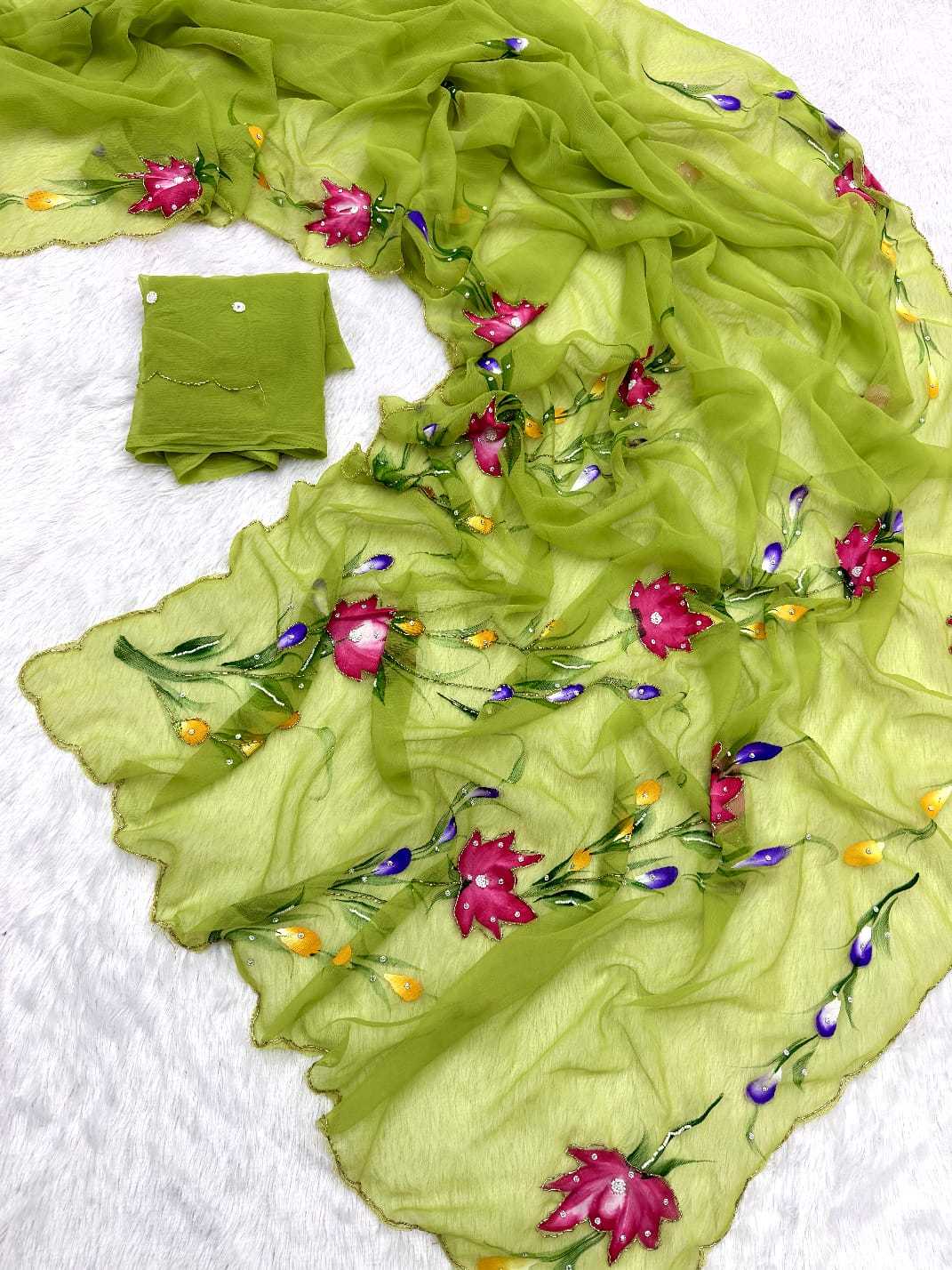 Geet Pure Chiffon Saree