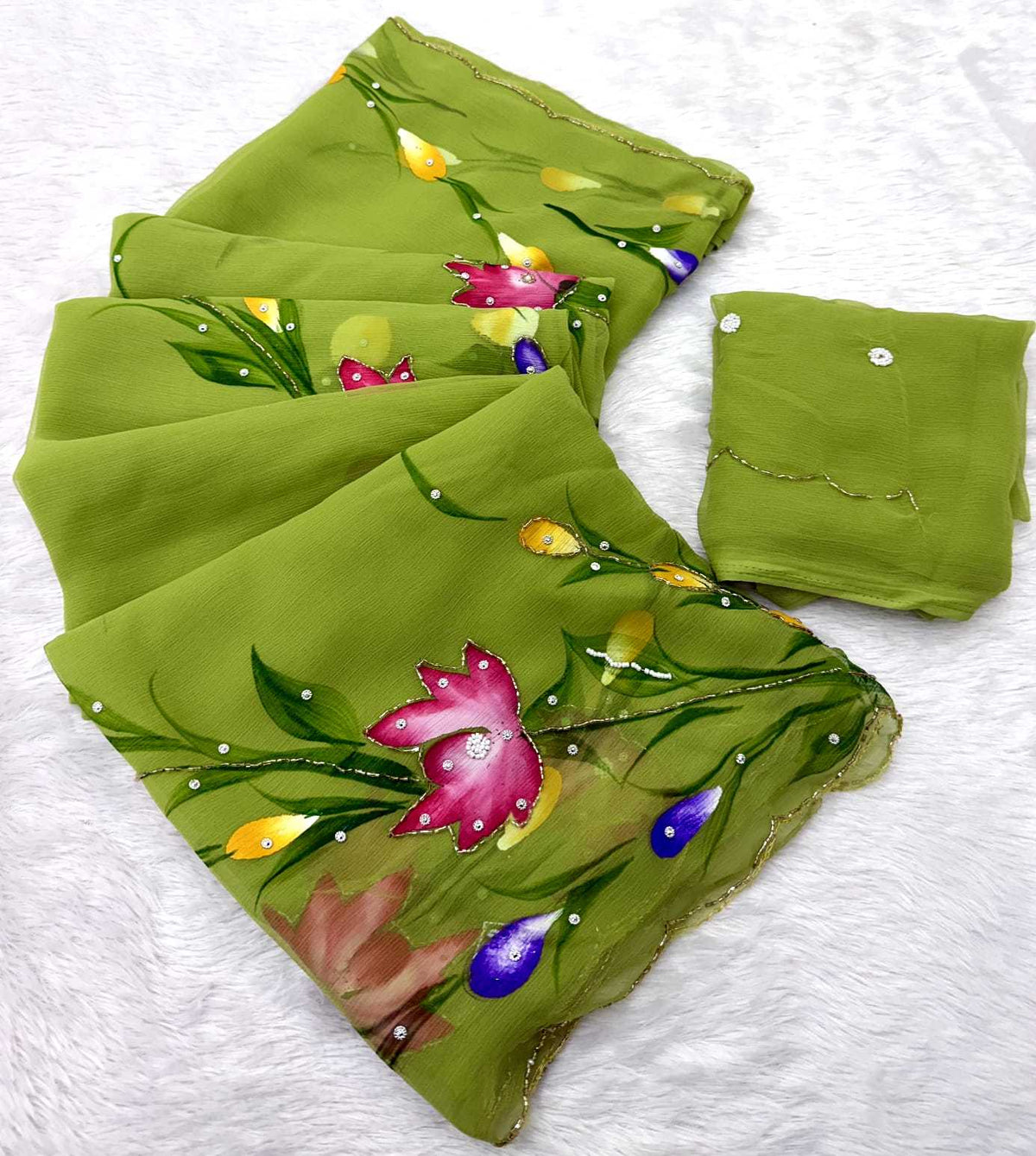 Geet Pure Chiffon Saree