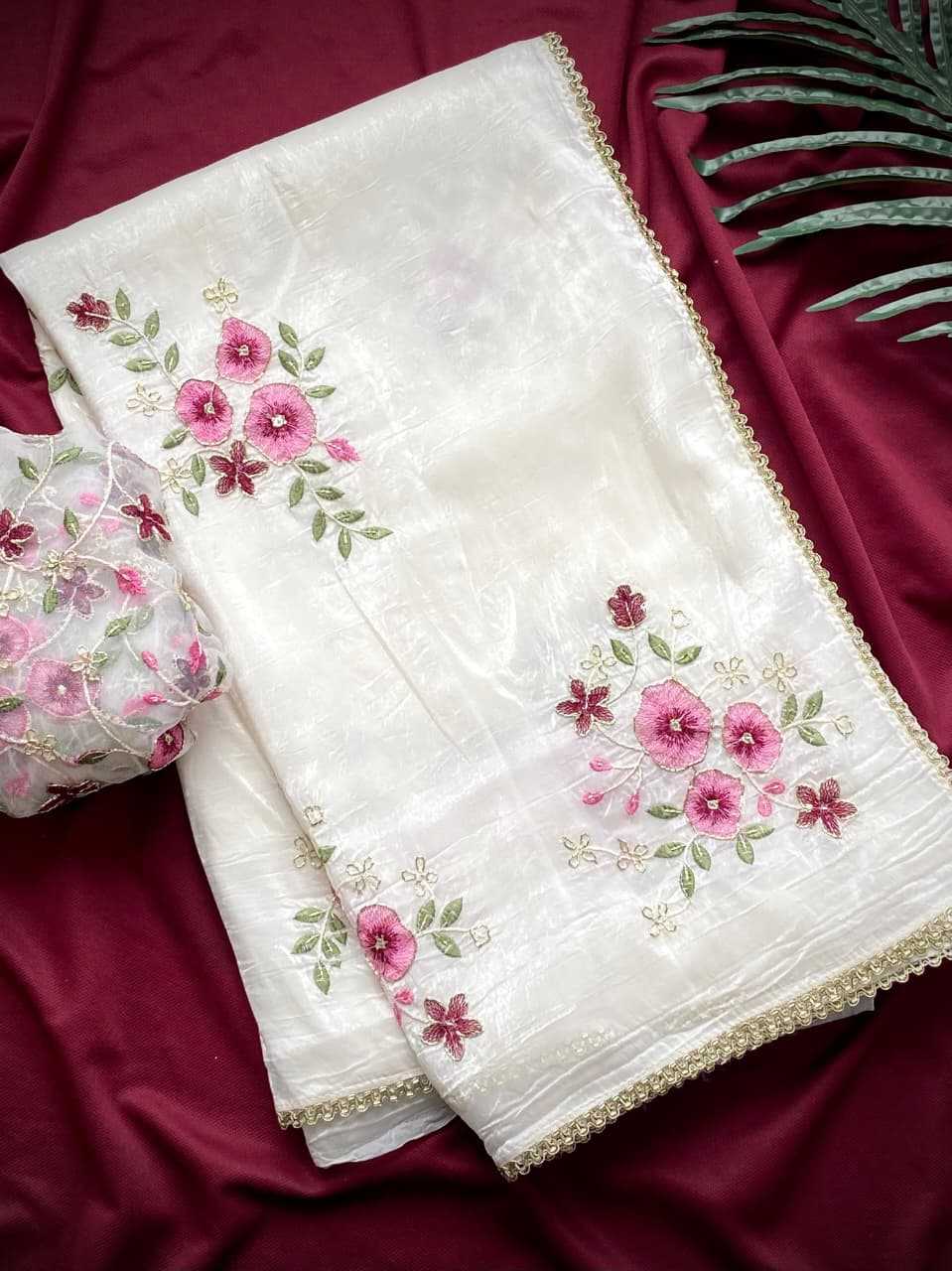 Crush Silk Designer Saree
