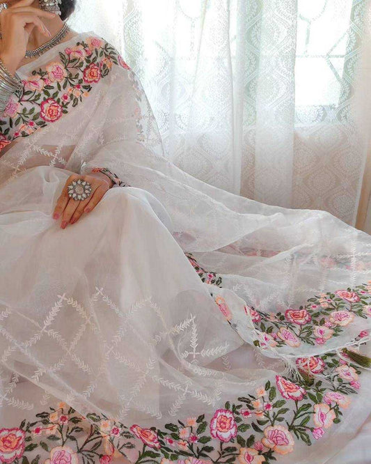 Kalpna Organza Designer Saree