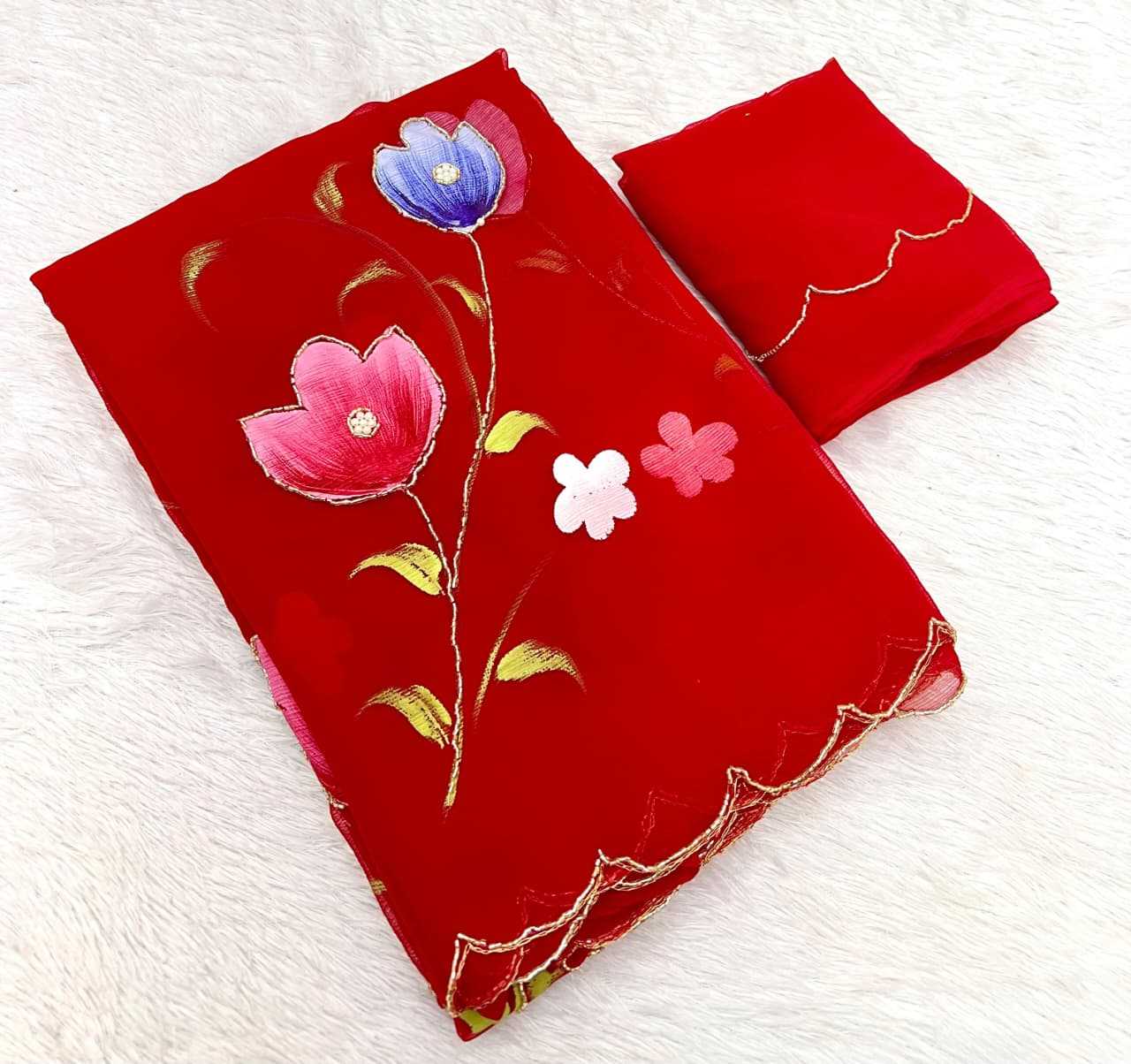 Cutwork Saree