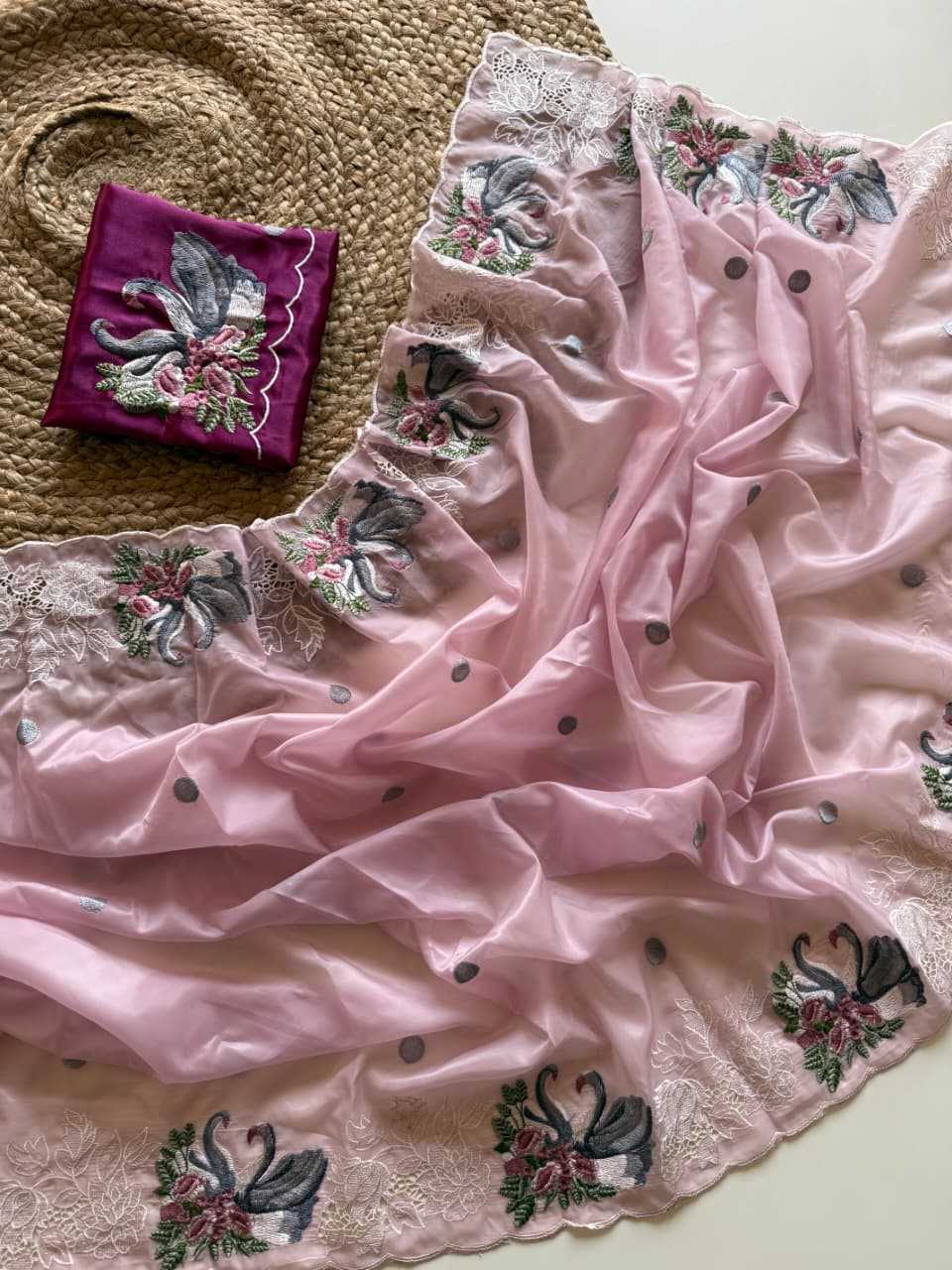 Embroidered Saree