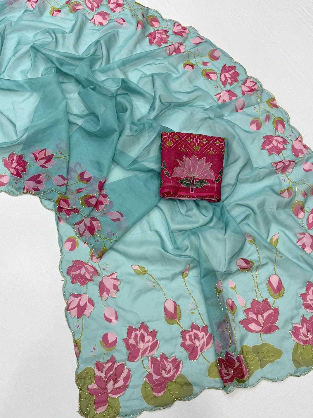 Tabby Silk Designer Saree