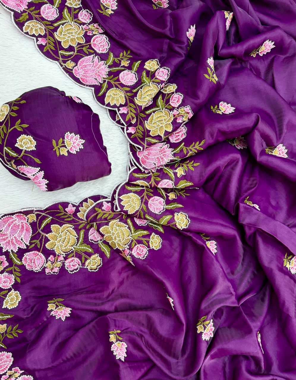 Tussar Silk Designer Saree
