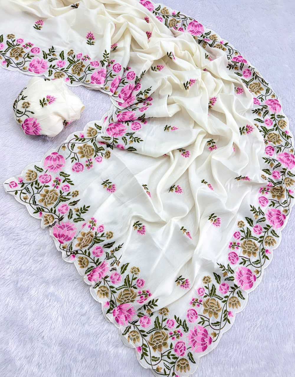 Tussar Silk Designer Saree