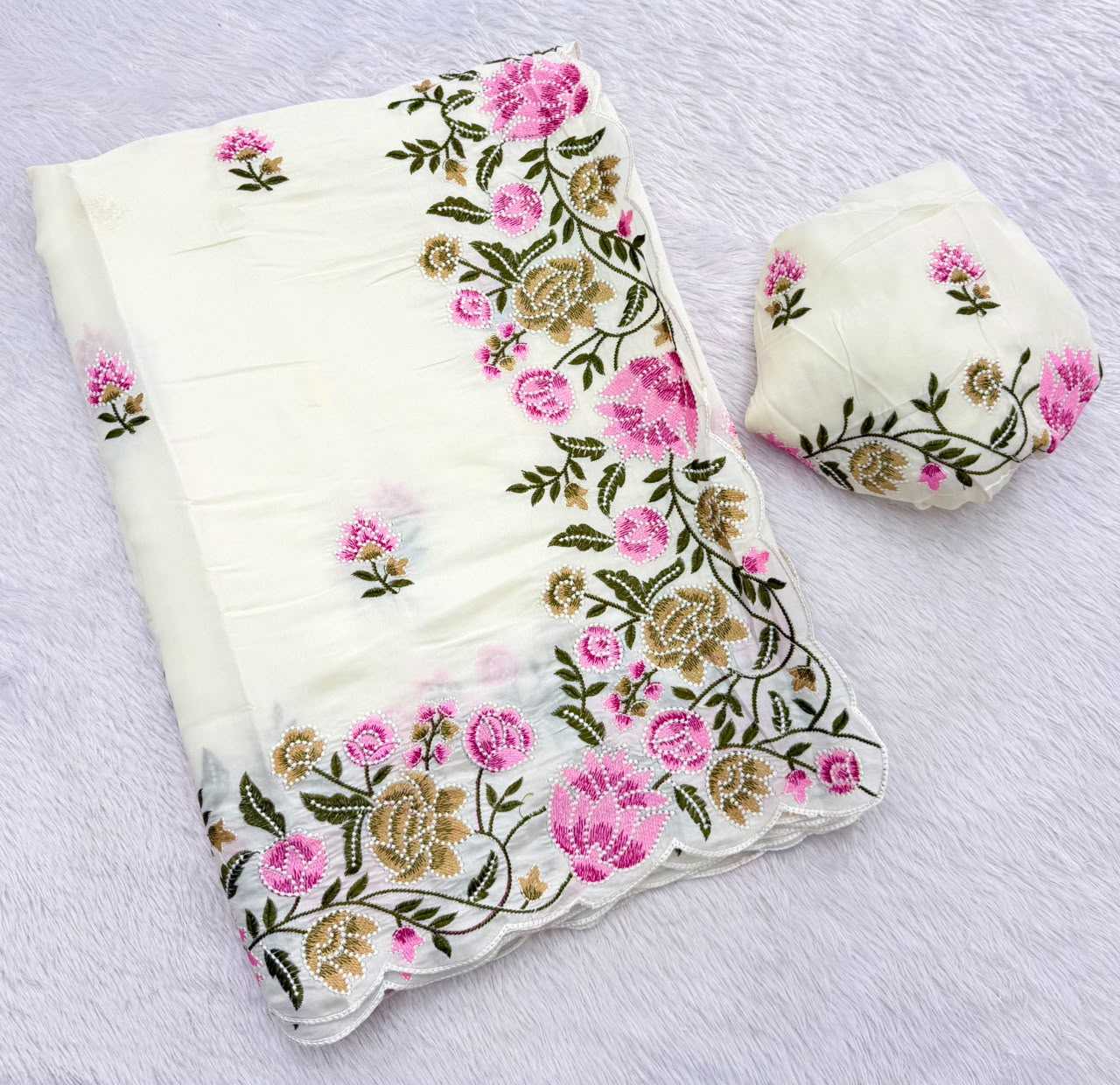 Tussar Silk Designer Saree