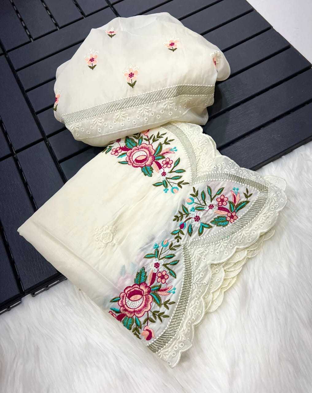 Embroidered Saree
