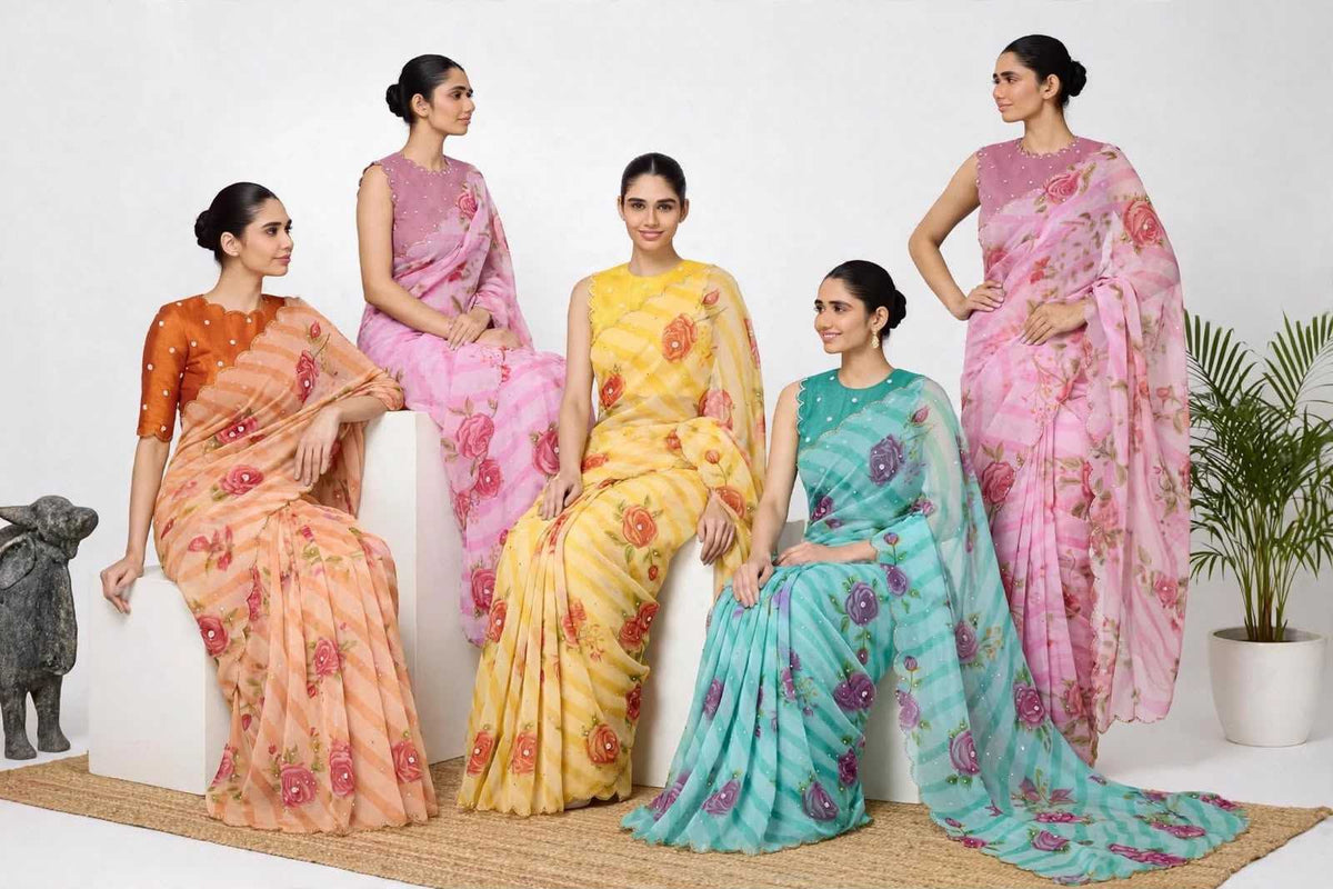 Vaidehika Georgette Printed Saree