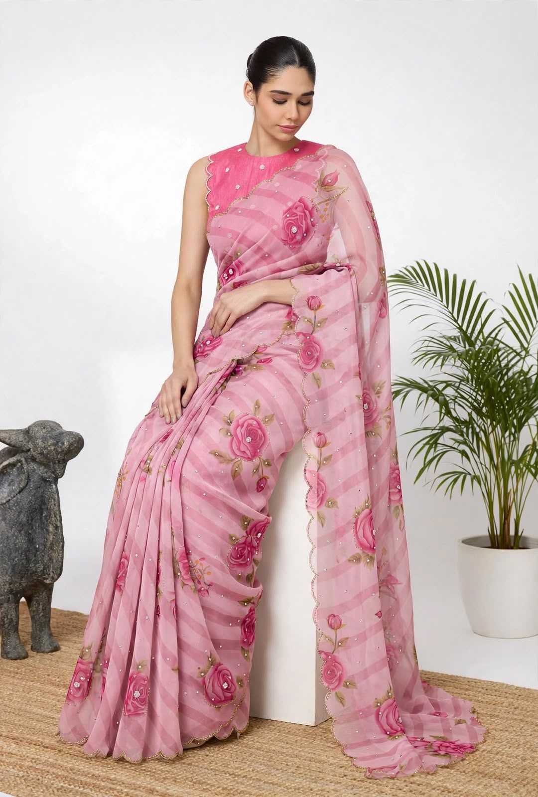 Vaidehika Georgette Printed Saree