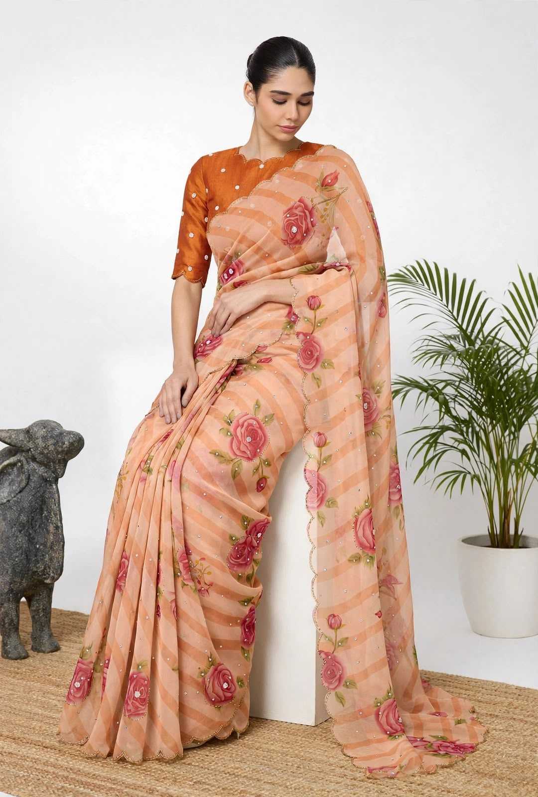 Vaidehika Georgette Printed Saree